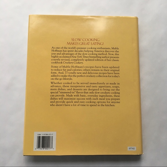 Mable Hoffman's Crockery Cookery Hardcover Cookbook - Picture 2 of 5